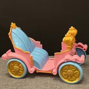 Disney Princess Royal Horse Carriage Pink and Blue with Gold Trim